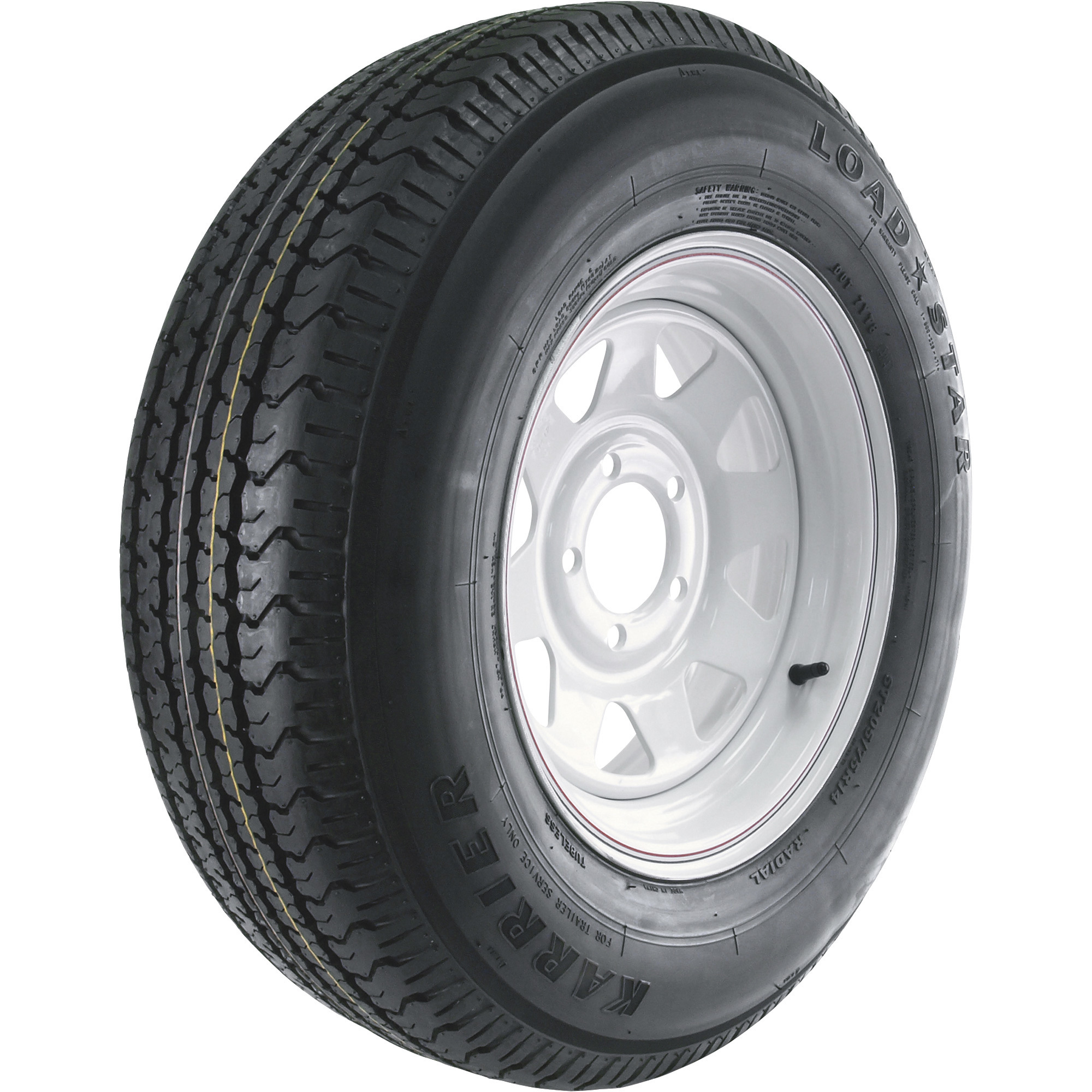 Kenda 14in. Spoke Wheel, 26.3in. Tire Dia., Load Range Rating C, Bolt Pattern 5, Model# DM205R4C-5CIN